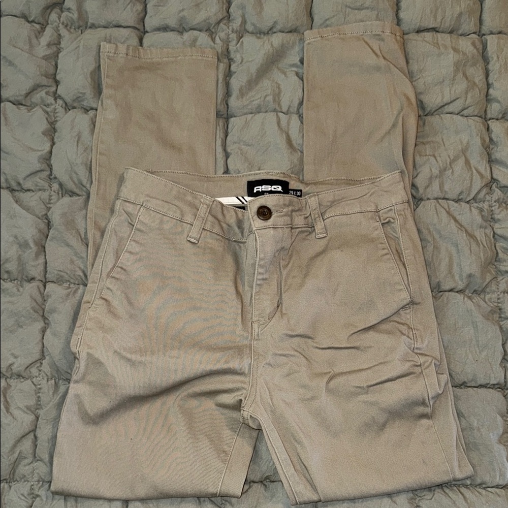 RSQ Men's Tan Pants Slim Chinos 29 x 30